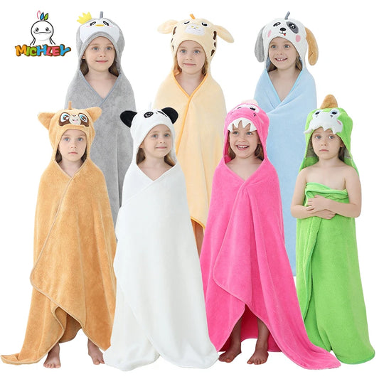 MICHLEY Unisex Cute Hooded Bath Baby Towel
