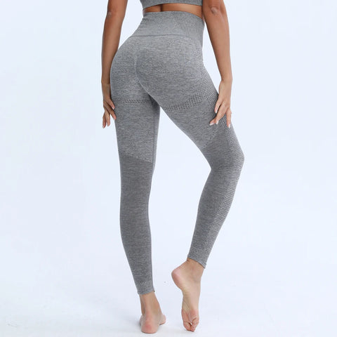 Nepoagym Dames Gebogen Zoom Naadloze Legging met Billen Scrunch
