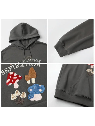 CHIC VEN Koreaanse dameshoodie met geborduurde cartoon 