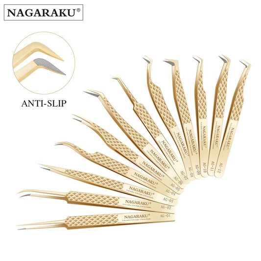 NAGARAKU Precision Fiber Tip Tweezer for Professional Eyelash Extensions