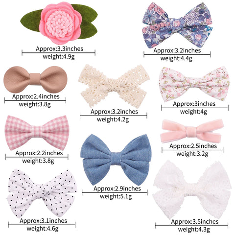 4Pcs/Set Floral Lace Hair Clip Set Girl Cute Bow FlowerTrimming Headwear Cartoon Hair Clips Hairpin Headdress Hair Accessories