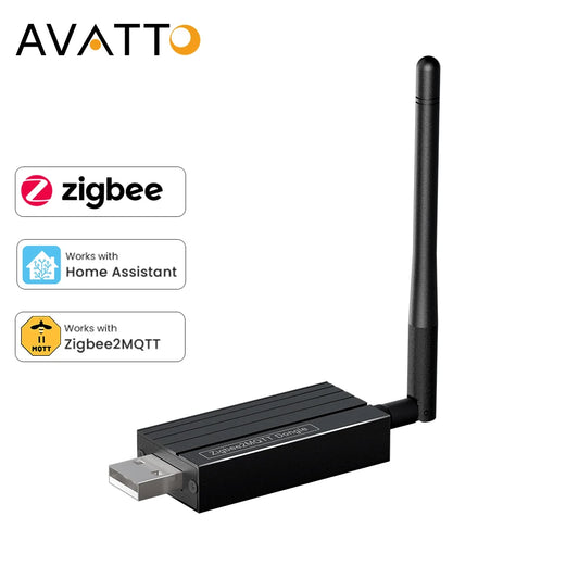 AVATTO Zigbee3.0 USB Dongle Plus Universal Smart Wireless Gateway