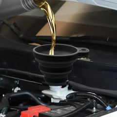 Universal Silicone Liquid Funnel for Car Maintenance - Foldable & Portable