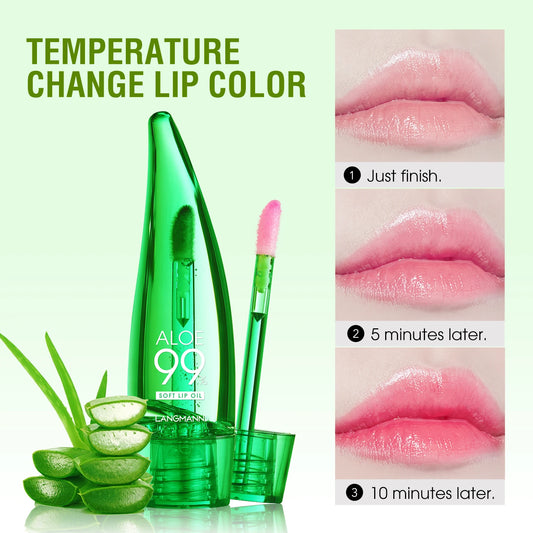 Langmannni Aloe Vera Moisturising Lip Gloss