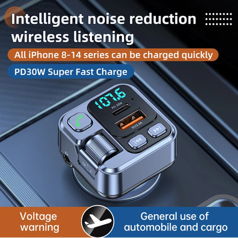 Car Bluetooth Receiver with Fast Charging