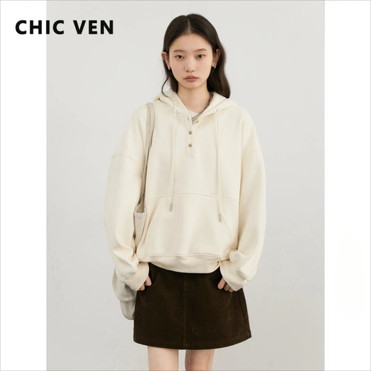 CHIC VEN Women Casual Hooded Sweatshirt