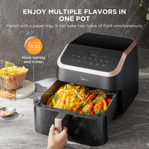 Midea XXL Air Fryer 9 L, 8-in-1