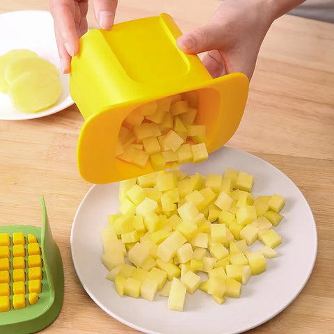 Multifunctionele komkommer-aardappelsnijder - handmatige druk-uiensnijder en groentesnijder 