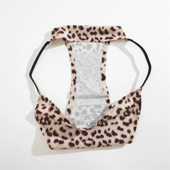 FINETOO 3Pcs Seamless Silk Leopard Underwear