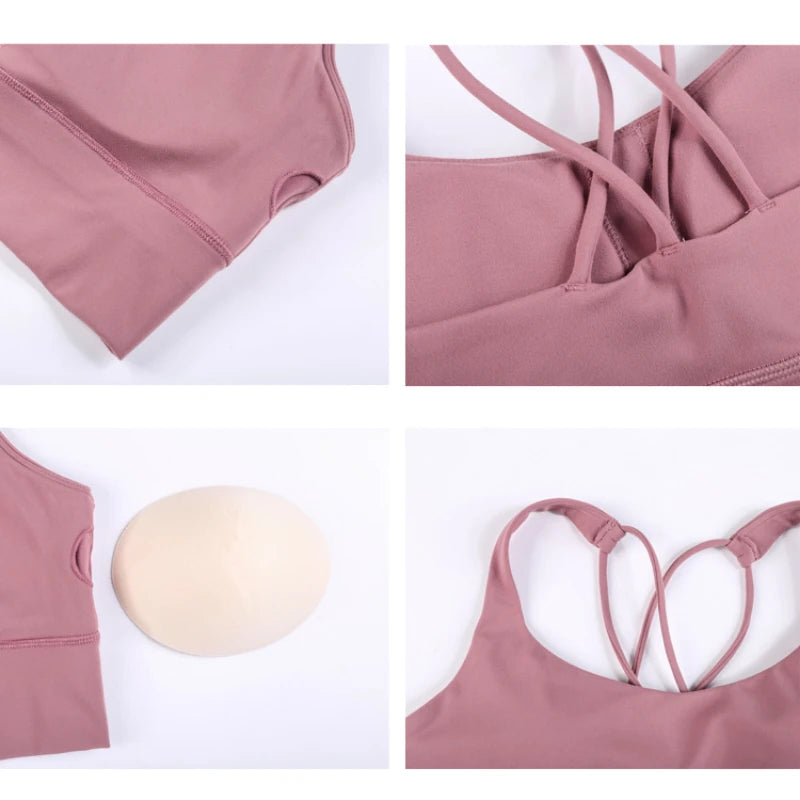 Nepoagym BOOST Cross Back Sport Bra Top for Women