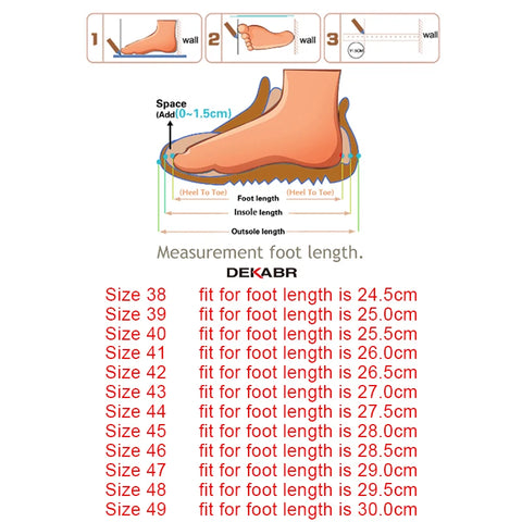 DEKABR Grote maten heren loafers - Echte leren modieuze bootschoenen