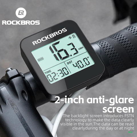 ROCKBROS GPS Bike Computer - Waterproof Speedometer for Road and MTB Cyclists