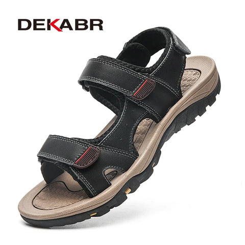 DEKABR Herrensandalen – Sommer-Freizeitschuhe mit offener Spitze 