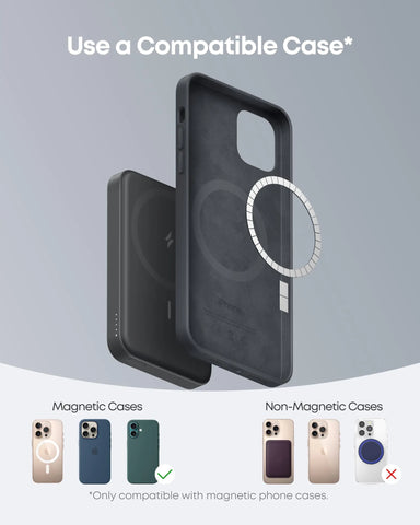 Anker 622 MagGo 5000mAh Magnetic Power Bank – Foldable Wireless Charger with Stand