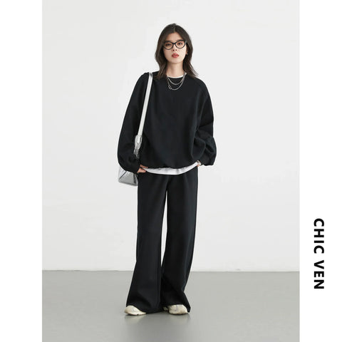 CHIC VEN Women Sweatshirts & Pants Set
