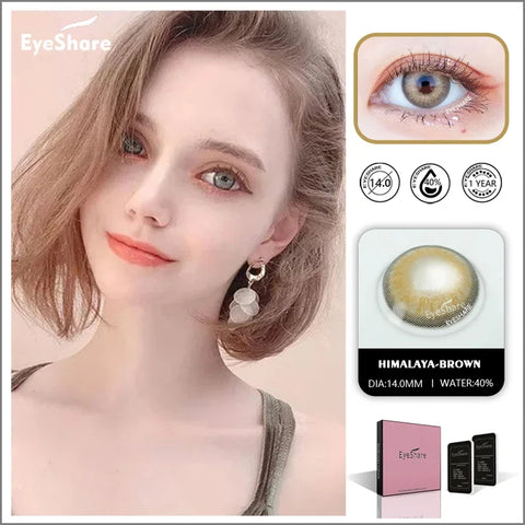 EYESHARE Color Lens Eyes - Blue Natural Contact Lenses