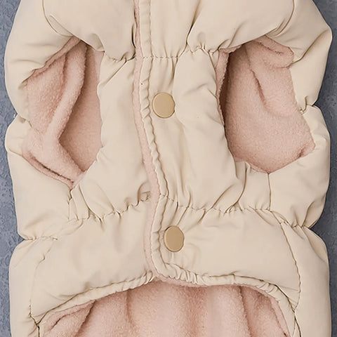 Soft Warm Dog Clothes for Winter - Padded Puppy and Cat Jacket for Small to Medium Breeds