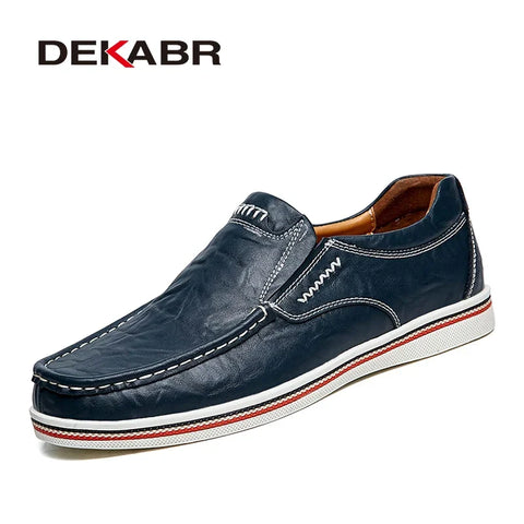 DEKABR Casual Herenschoenen - Handgemaakte Leren Loafers