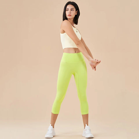SOISOU Dames Yoga Capri Broek met Hoge Taille - 13 Levendige Kleuren