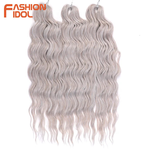 Anna Hair 24 Inch Synthetic Loose Deep Wave Braiding Hair Extensions