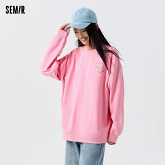 Semir 2024 Women's Mid-Length Embroidered Sweatshirt