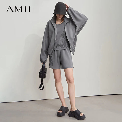 AMII Minimalist Summer Casual Shorts for Women