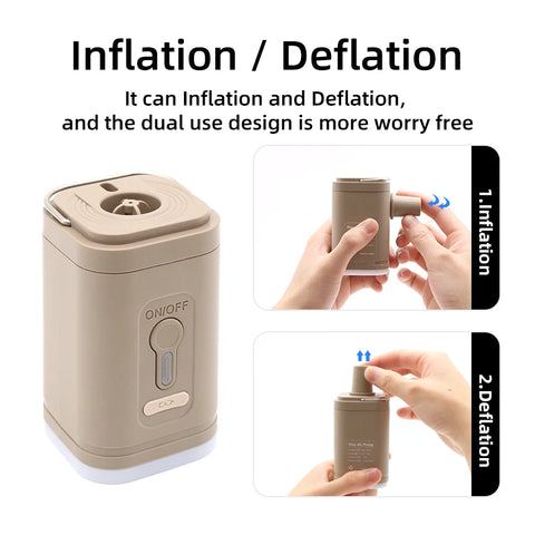 Portable Wireless Electric Air Pump for Inflatable Beds, Cushions, and More