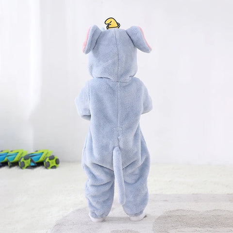 Kigurumi Lovely Elephant Newborn Baby Bodysuit