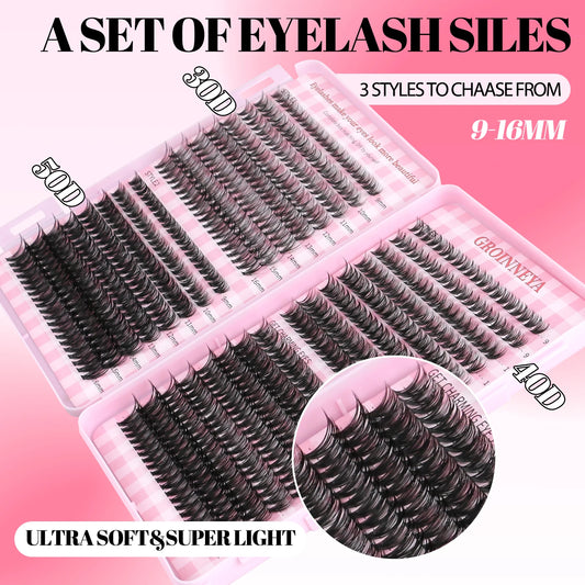 GROINNEYA DIY Lash Clusters Set
