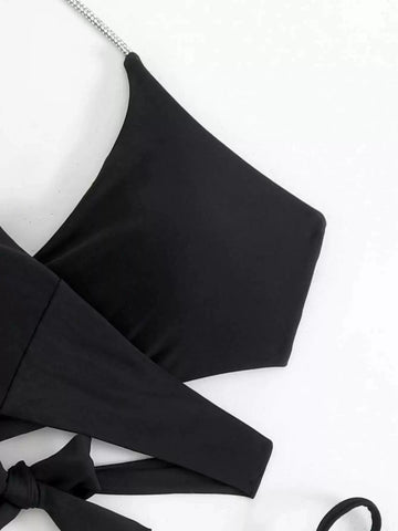 Ruffle Bikiniset – Bedrukte Push-Up Badmode Strandkleding voor Dames