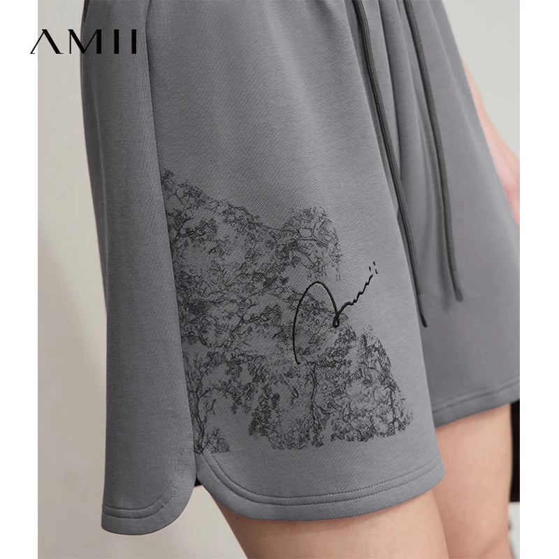 AMII Minimalist Summer Casual Shorts for Women