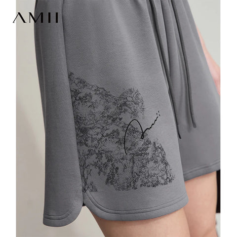 AMII Minimalist Summer Casual Shorts for Women