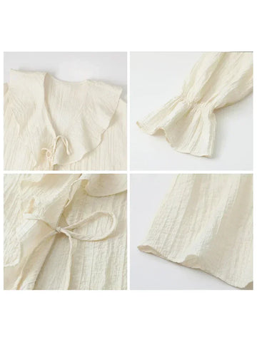 CHIC VEN Women’s Casual Ruffled Edge Blouse