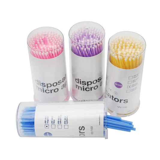 AILEISHI 100PCS Eyelash Extension Cleaning Swabs
