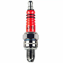 Racing 3 Electrode 10mm Spark Plug A7TC for GY6 50CC to 150CC ATV, Scooter, and Motorcycle Accessories