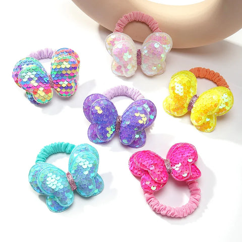 2 stuks elastische haarbanden met bloemenstrik voor meisjes en kinderen - schattige cartoon haaraccessoires