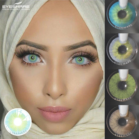EYESHARE Aurora Blue Green Colored Contact Lenses