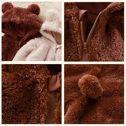 Thick Warm Baby Rompers - Cute Winter Infant Jumpsuits