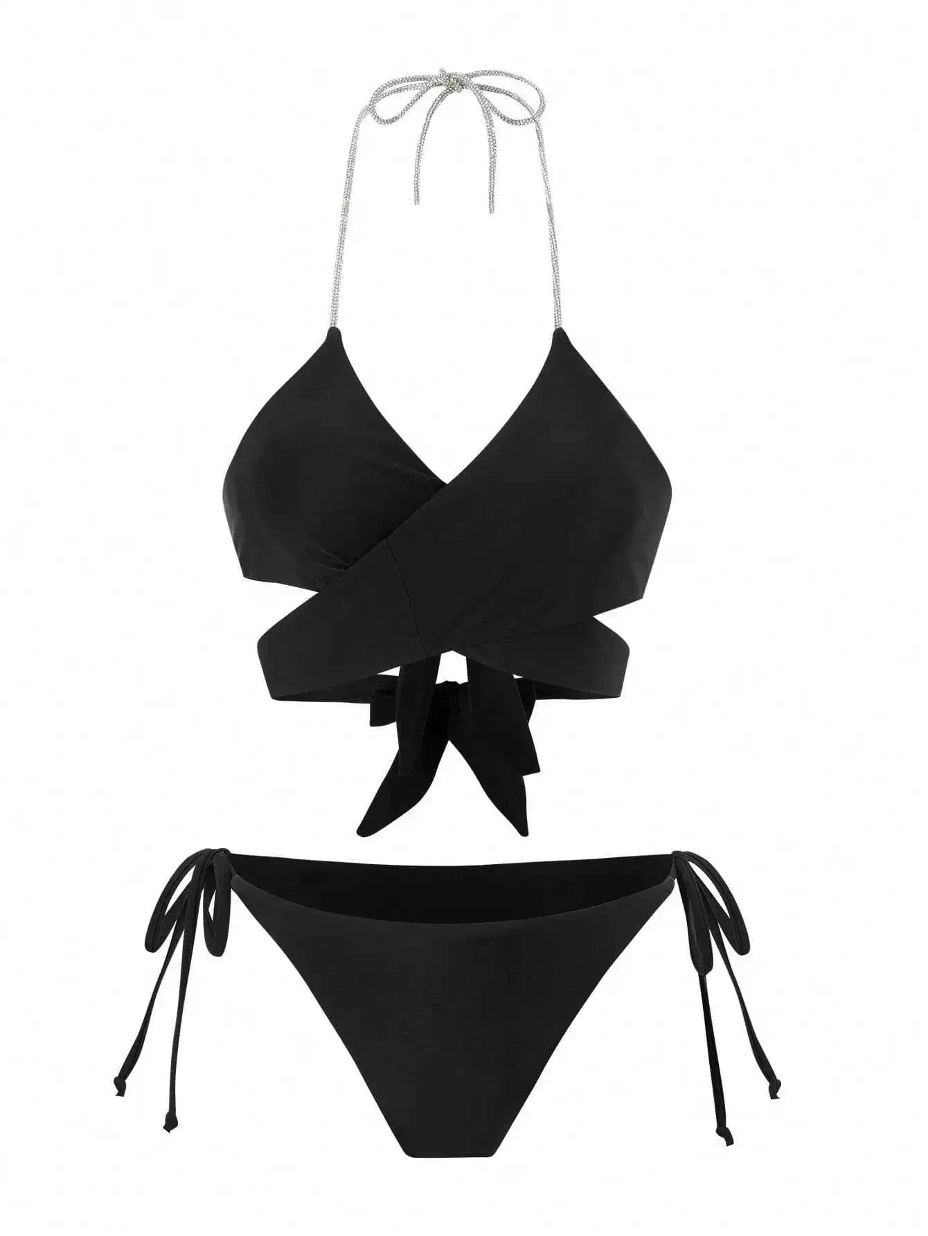Ruffle Bikini Set – Printed Push-Up Swimwear Beachwear for Women