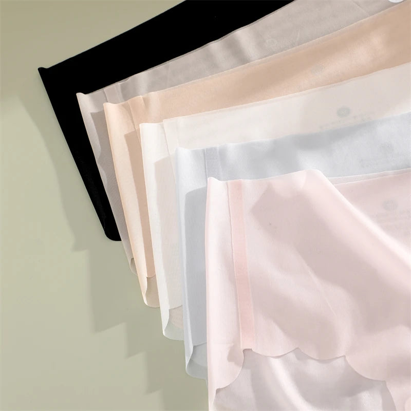 4PCS Ultra-thin Ice Silk Seamless Women's Panties