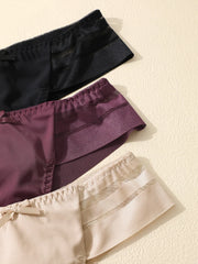 FINETOO 3pcs Women's Lace Hollow Out Underwear