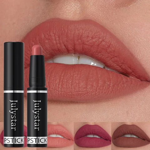 10 Color Nude Brown Matte Lipstick Pen - Waterproof Velvet Lip Tint Pencil