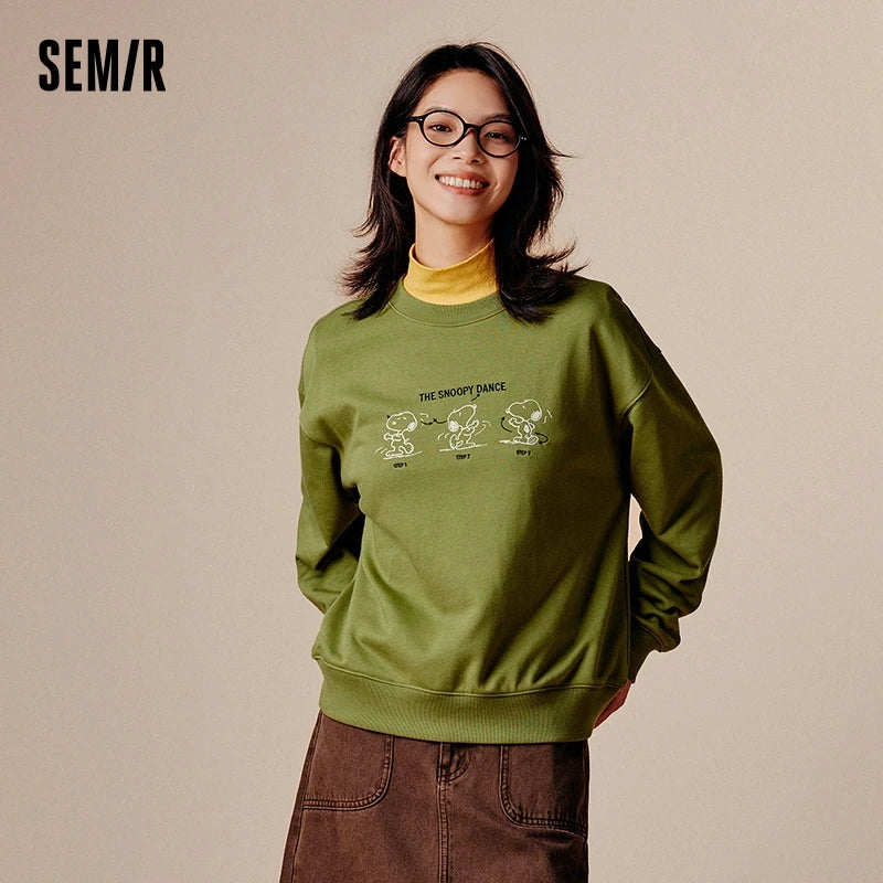 Semir Women's Loose Sweatshirt - Trendy Autumn Fashion 2024