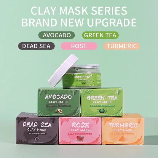 Turmeric Green Tea Rose Avocado Facial Mask