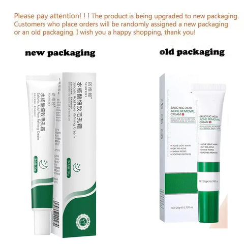 20g Salicylic Acid Shrink Pore Cream for Smooth Skin and Blackhead Removal