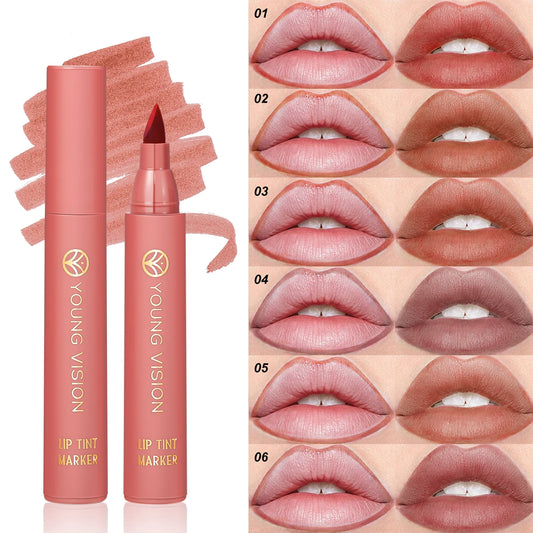 Matte Water Lip Tint Pen - 6 Vibrant Colors