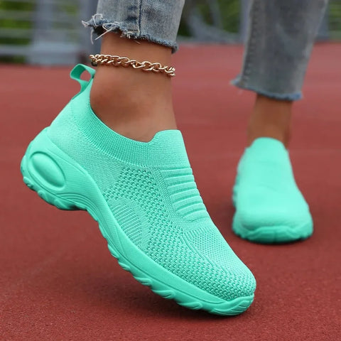Rode casual sportschoenen voor dames 