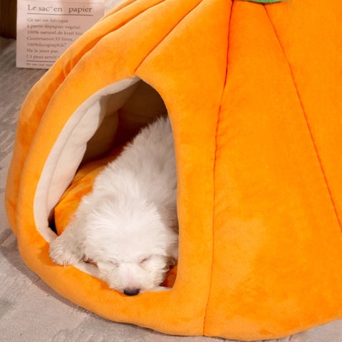 Cozy Banana-Shaped Plush Bed for Cats and Dogs - Perfect Winter Accessory