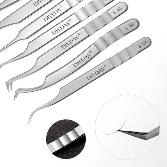 DIYDAY Anti-slip Eyelash Tweezers