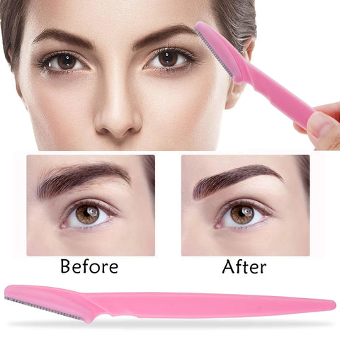Portable Eyebrow Trimmer - 3/4/10Pcs Safety Blade Shaver for Women